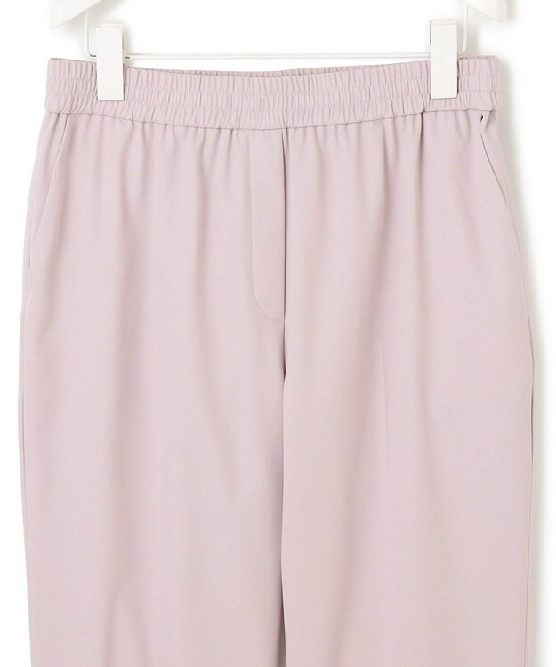 ICB L 【洗える】ウォームサテン ドロストパンツ ヘイズピンク系