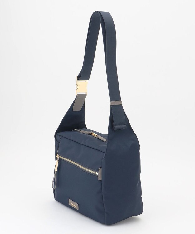 LA BAGAGERIE メタルバックル　ボックスショルダー　Sサイズ ネイビー