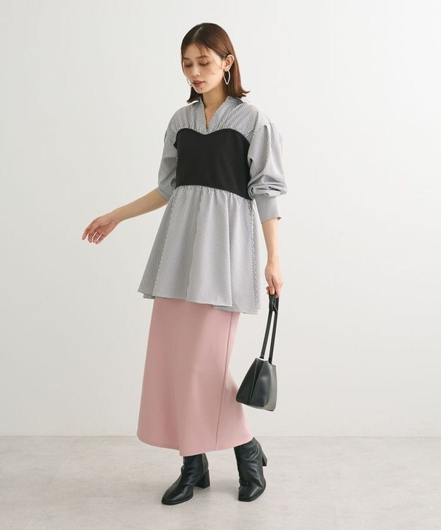 Green Parks らくスレ　Ｉラインスカート Pink