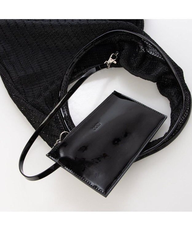 UNBILLION カカトゥ kakatoo / レースメッシュショルダーバッグ ブラック