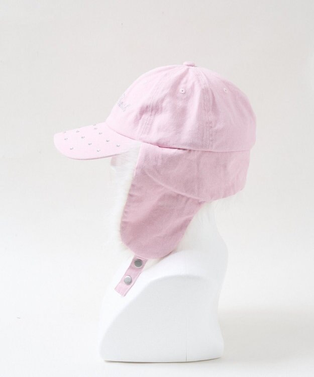 WEGO ラインストーンドッグイヤーキャップ ライトピンク