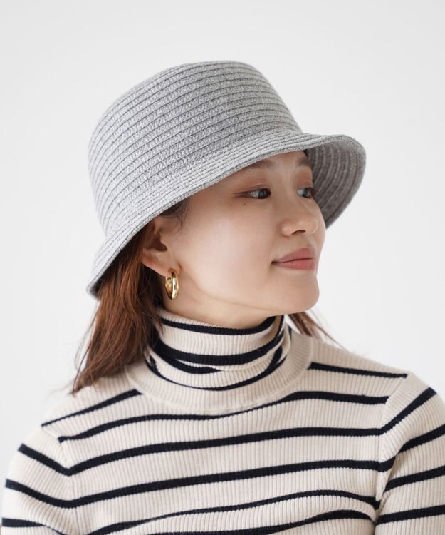 石田製帽 エコリウール　バケットハット グレー