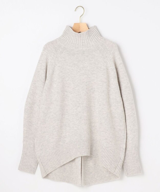 組曲 S ウールカシミヤミックス ロールネックニット ライトグレー系