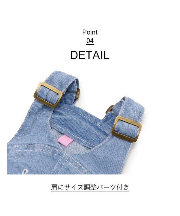 PET PARADISE Lee ライトデニム オーバーオール 小型犬 ブルー