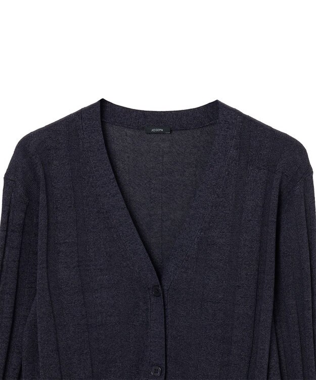 JOSEPH 【WEB&OUTLET限定・洗える】テクスチャードレーヨン　カーディガン Navy