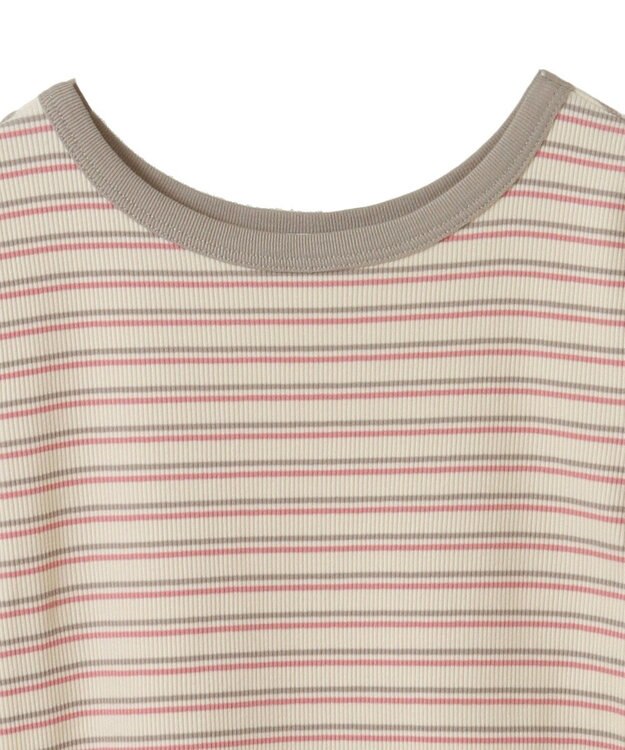 AMERICAN HOLIC リブ　５分袖トップス Pink