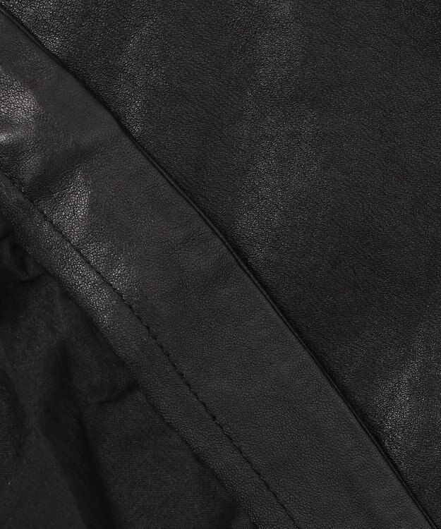 JOSEPH HOMME 新素材【シャツ感覚で羽織れる軽さ】シュリンクエアレザー　ブルゾン ブラック系