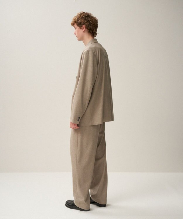 ATON MERINO COLLEGE FLANNEL | ワイドパンツ - UNISEX BEIGE