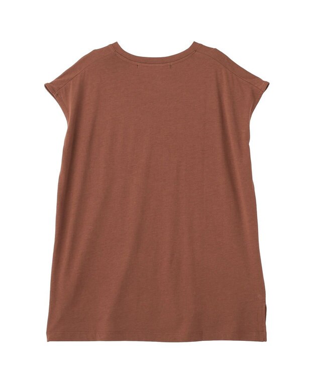 YECCA VECCA フォトプリントノースリーブTee Brown