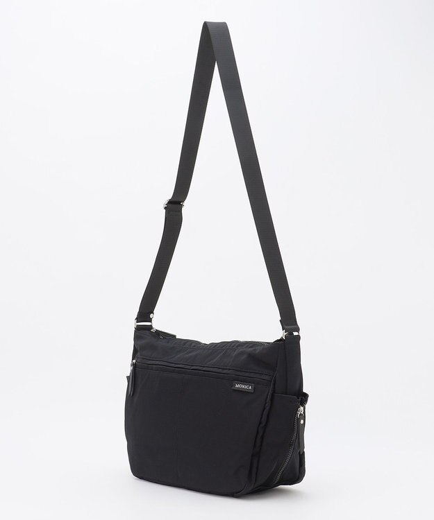 LA BAGAGERIE 【MONICA】サイドジップショルダーバッグ ブラック