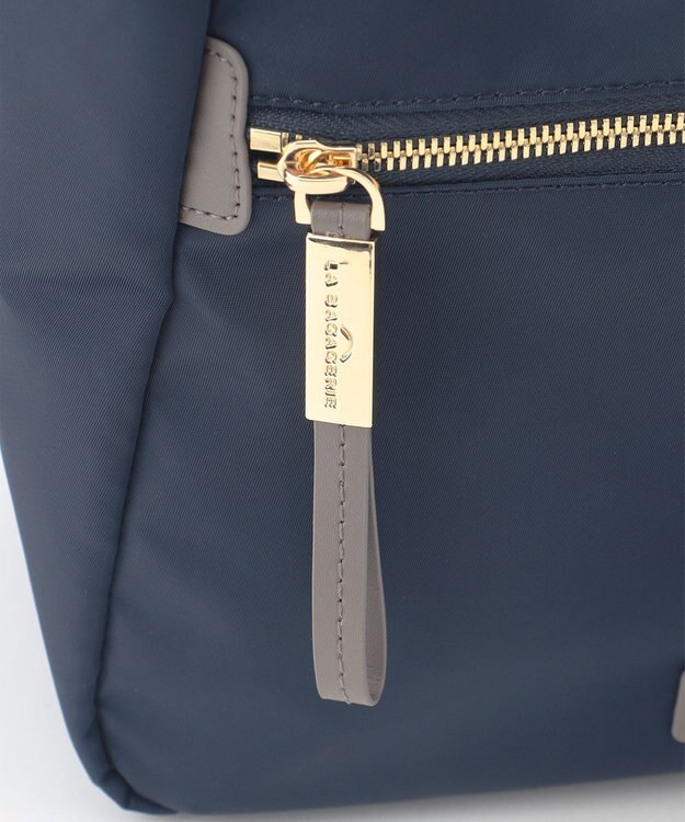 LA BAGAGERIE メタルバックル　ボックスショルダー　Sサイズ ネイビー