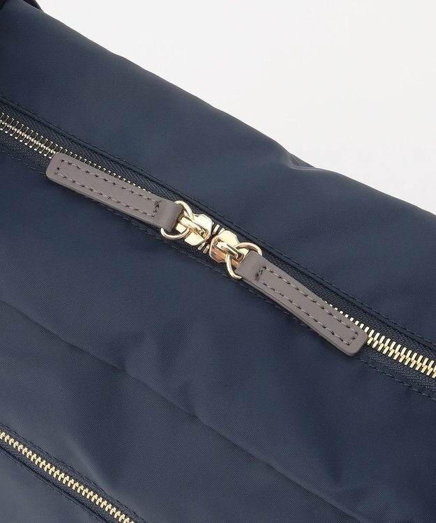 LA BAGAGERIE メタルバックル　ボックスショルダー　Sサイズ ネイビー