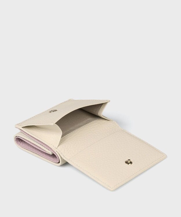 Paul Smith メタルクロップドロゴ 3つ折り財布 アイボリー
