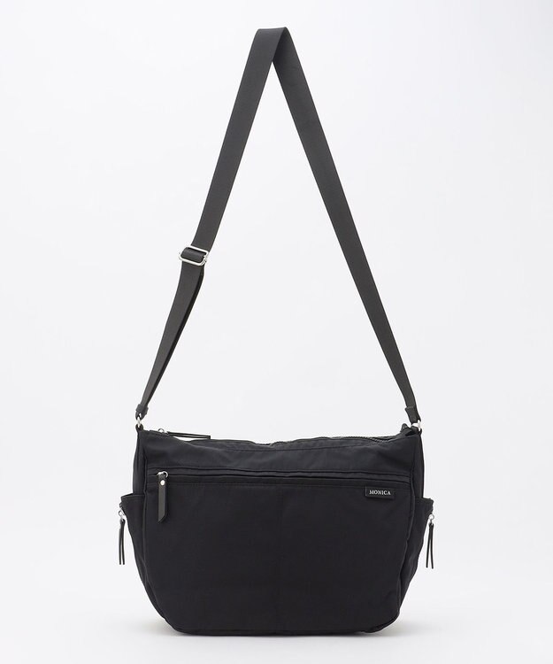 LA BAGAGERIE 【MONICA】サイドジップショルダーバッグ ブラック