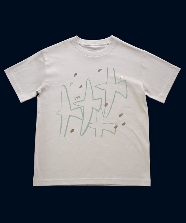 nitorito 【UNISEX】tori Tシャツ blue×(Silver箔プリント)