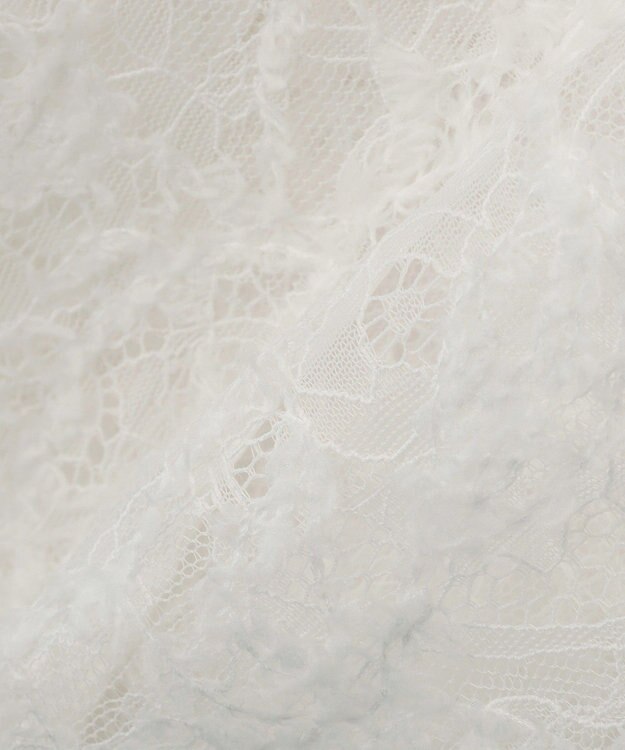 earth music&ecology レースフラワーブラウス Off White