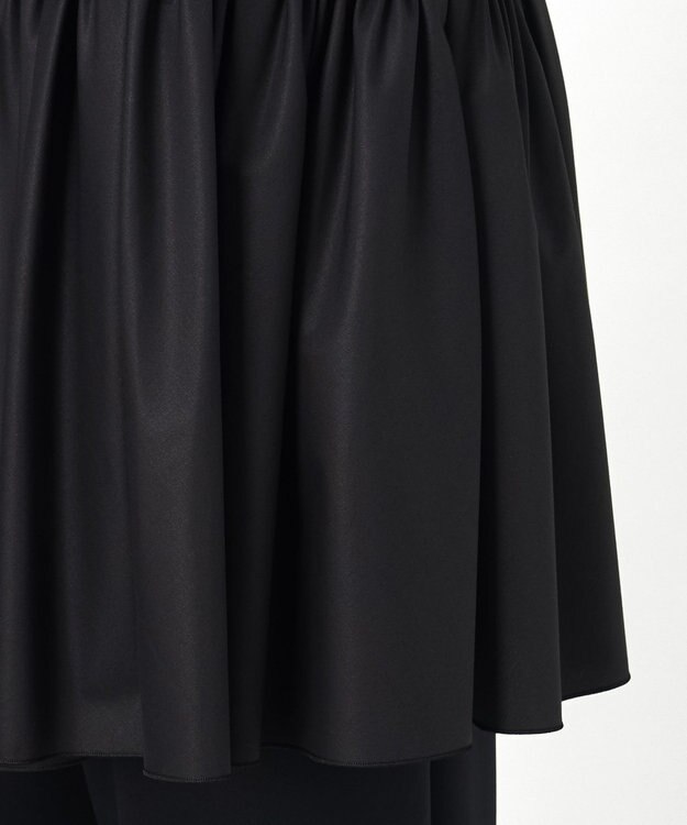 23区 【R(アール)】ルミナスコットン イレギュラーヘム ブラウス ブラック系