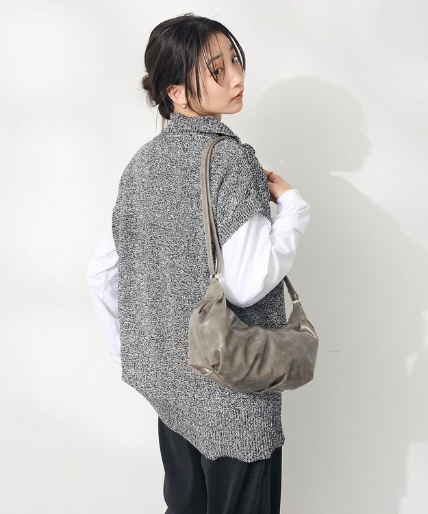 CRAFT STANDARD BOUTIQUE モールニットジップベスト Black