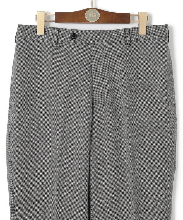 J.PRESS MEN 【定番 / セットアップ対応】マナードシルクホームスパン スラックス ライトグレー系