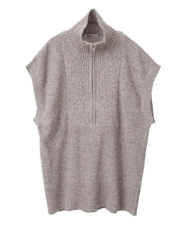 CRAFT STANDARD BOUTIQUE モールニットジップベスト Beige