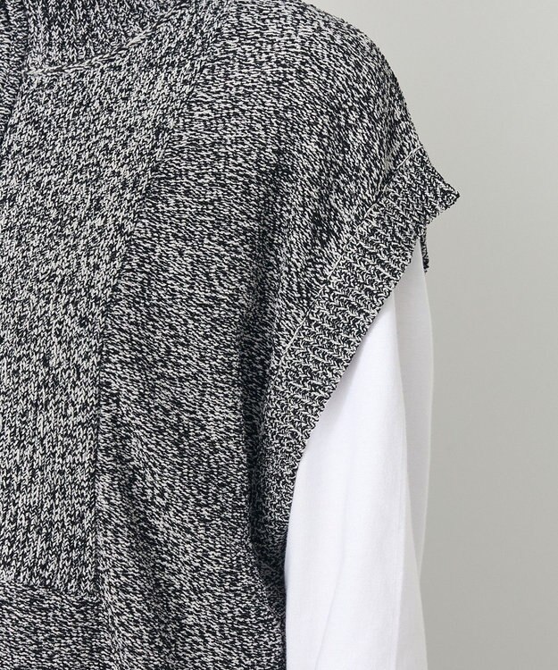 CRAFT STANDARD BOUTIQUE モールニットジップベスト Black