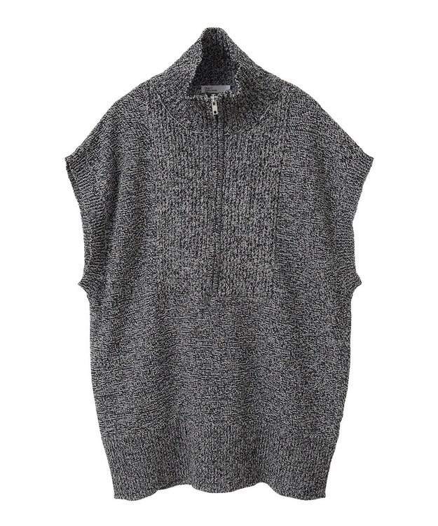 CRAFT STANDARD BOUTIQUE モールニットジップベスト Black