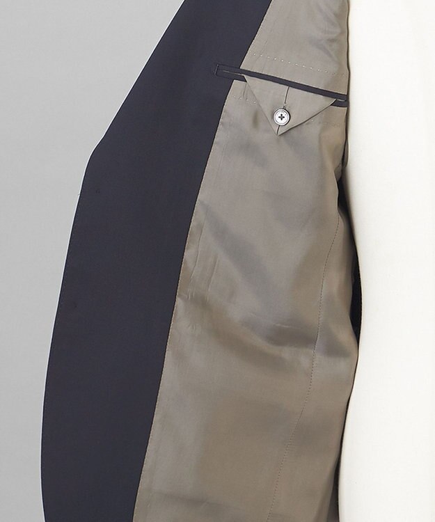 GOTAIRIKU オールシーズン対応【御幸毛織】WOOL×SOLOTEX ストレッチスーツ（ネイビー無地） ネイビー系