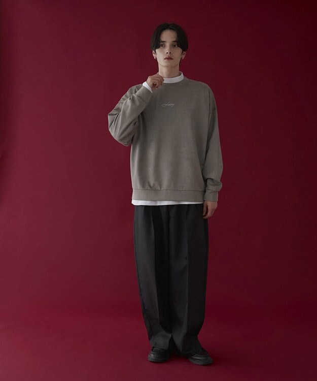 WEGO 【2点SET】フェイクスウェードアンサンブルプルオーバー ベージュ