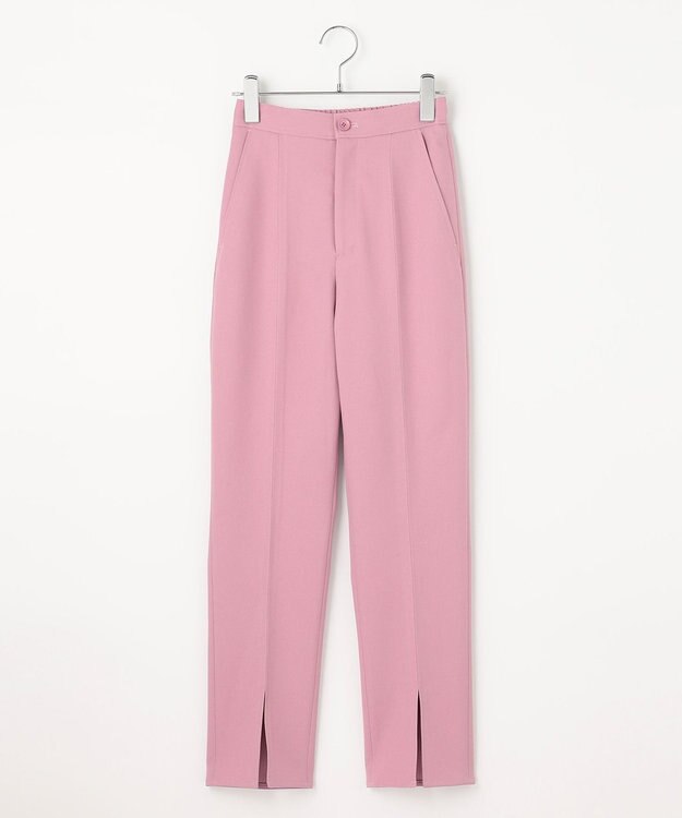 #Newans 【ANSWER for 神戸エレガンス】ウエスト調整可能　センタースリットパンツ ピンク系