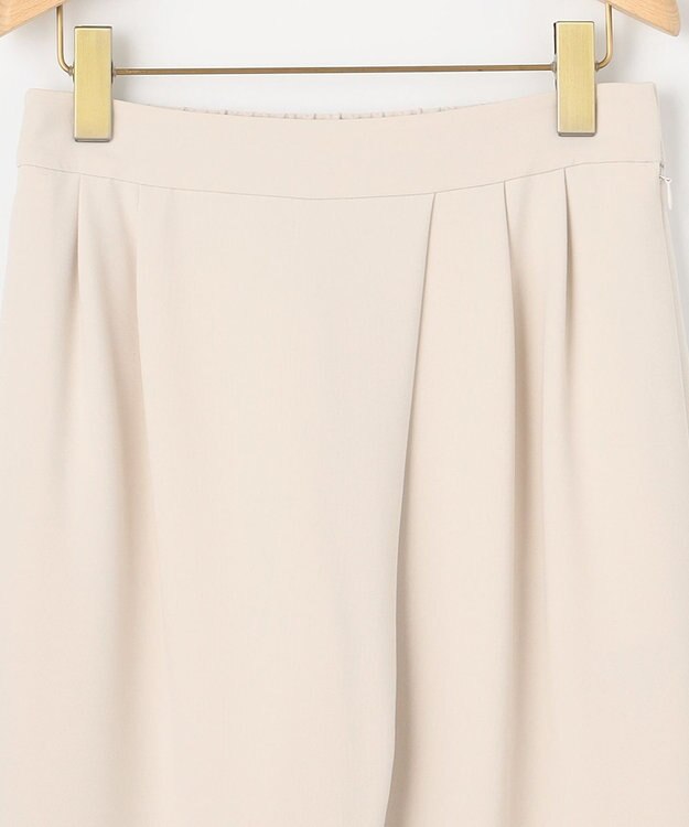 組曲 S 【KUMIKYOKU NAVY】コンフォータブルドレープ ラップパンツ アイボリー系