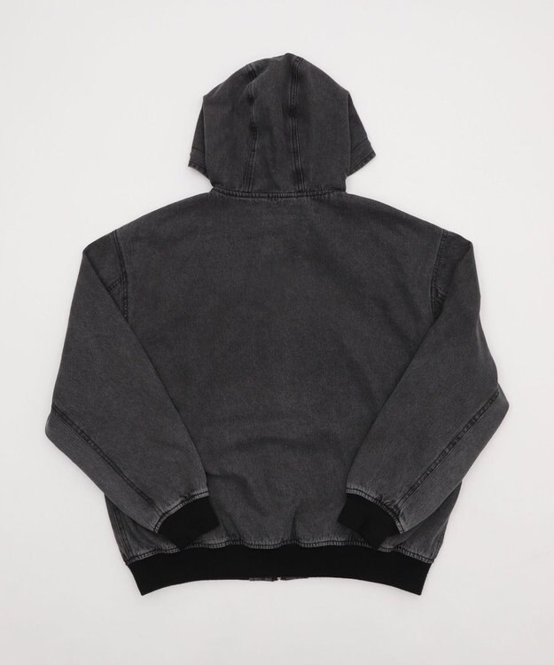 WEGO 【ユニセックス着用ITEM/MLサイズ展開】ワーカーズフードブルゾン ブラック