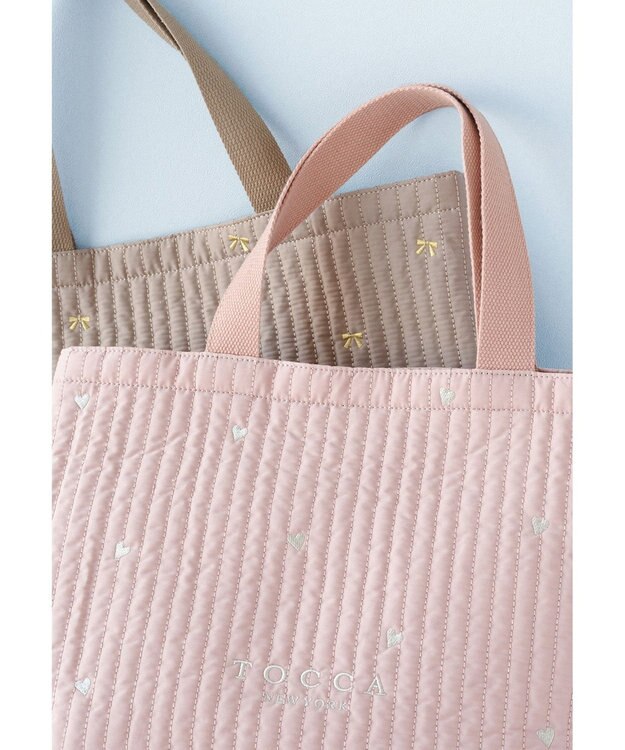 TOCCA 【WEB＆一部店舗限定】【A4サイズ対応】LUCKY SHOWER TOTE トートバッグ ピンク×ハート