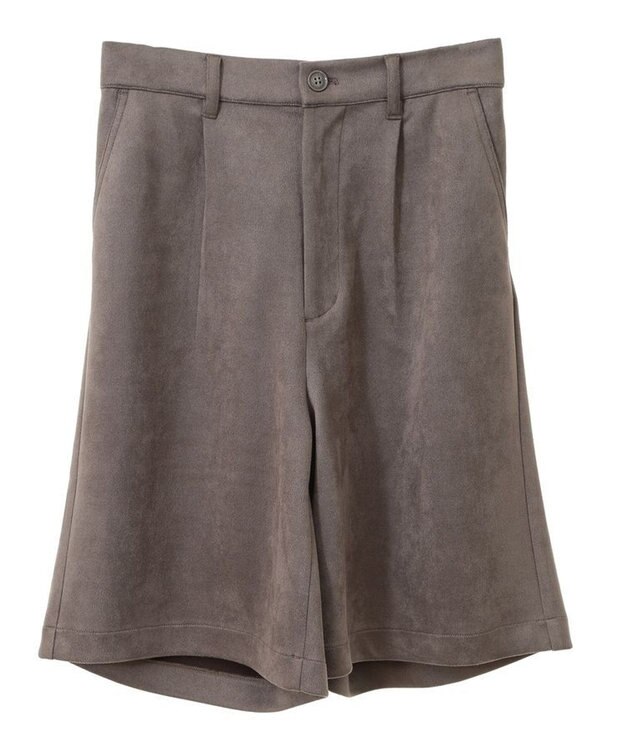 Green Parks ・ＥＬＥＮＣＡＲＥ　ＤＵＥ　スエードポンチハーフパン Gray Beige