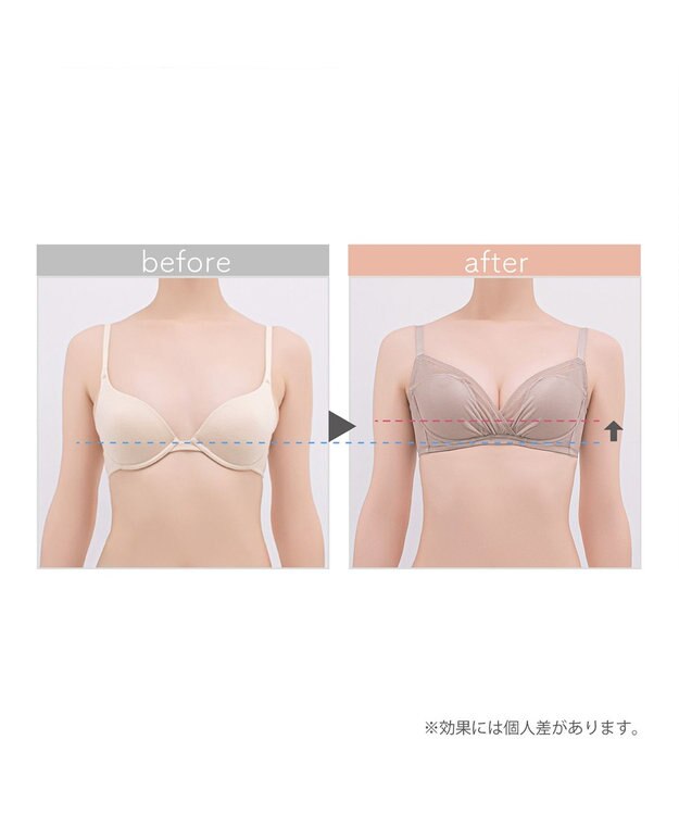 BRADELIS New York 【BRADELIS FIT】ヌーディモールドカップブラ25S1 ブラデリス アウターに響きにくい補正ブラジャー ダークグレージュ