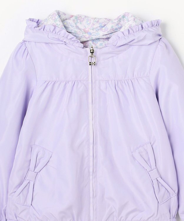 ANY KIDS 【フード取り外し/洗濯機可能】撥水加工リバーシブルゾン ラベンダー
