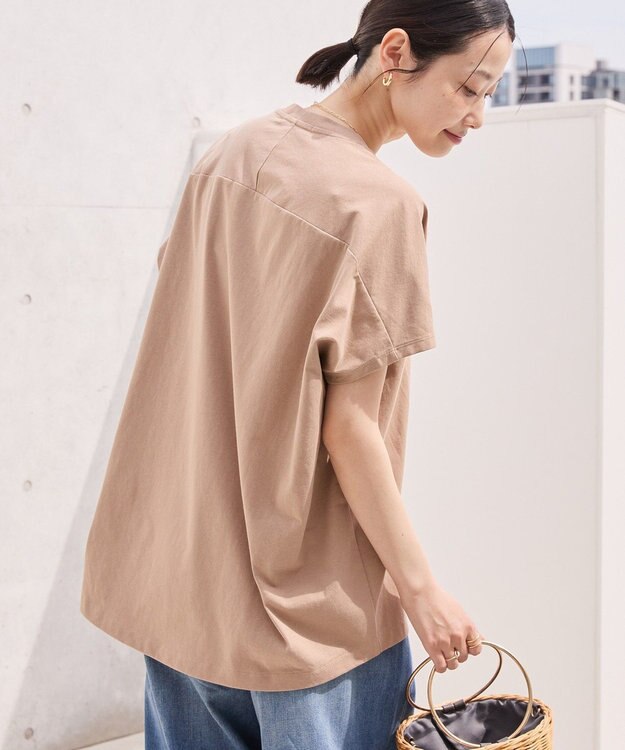 AMERICAN HOLIC フレンチスリーブ後切替プルオーバー Beige