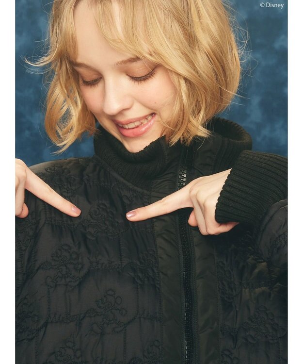 AMERICAN HOLIC ミッキー柄中綿キルトジャケット／Ｍｉｃｋｅｙ Black