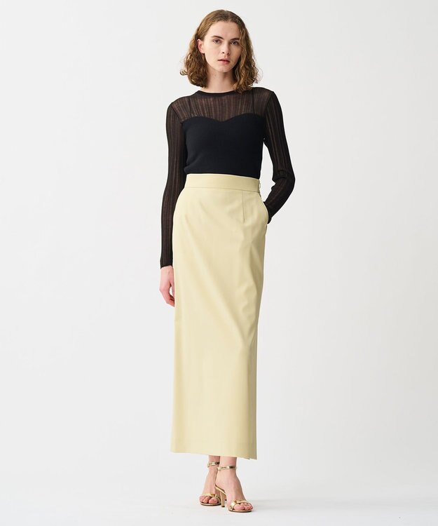 uncrave ツイミーツイル Iラインスカート イエロー