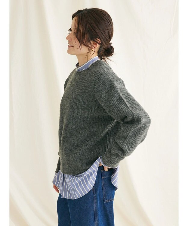 CRAFT STANDARD BOUTIQUE ブークレニットプルオーバー Dark Gray Mixture