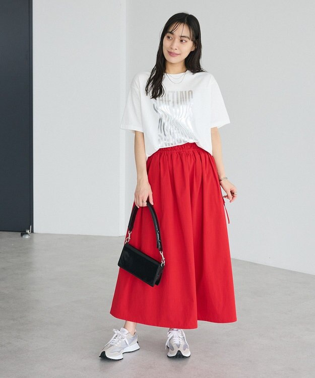 CRAFT STANDARD BOUTIQUE ドロストギャザースカート Red