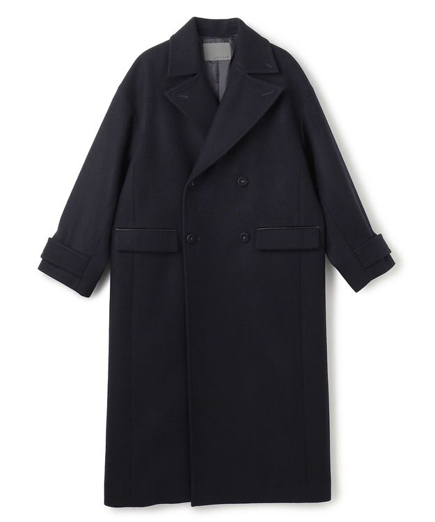 uncrave ライトメルトン ロングチェスターコート ネイビー