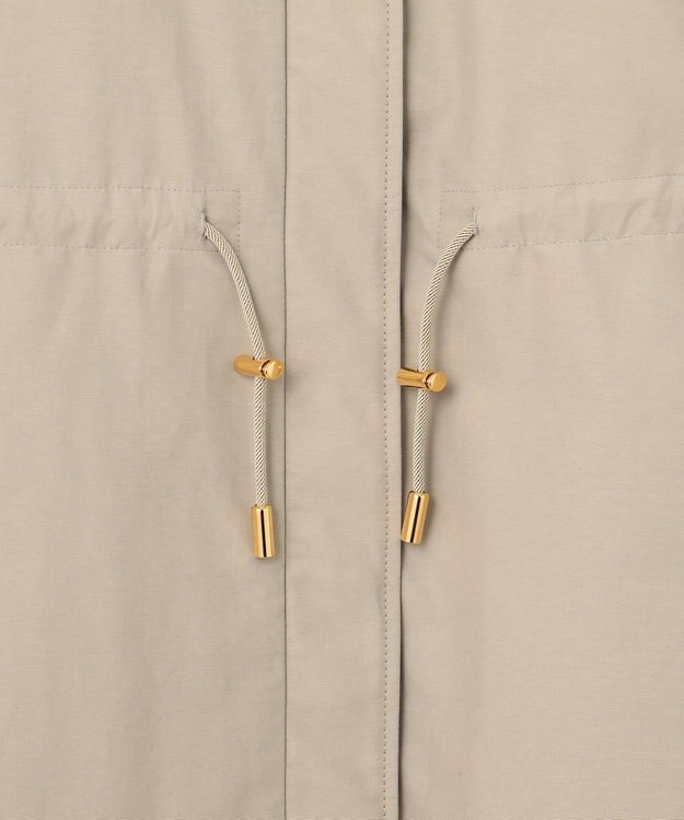 自由区 S 【撥水加工・洗える】コットンナイロンタッサーライナー付きスタンドカラー コート ベージュ