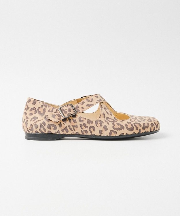 BONTRE 【BONTRE/ボントレ】スエードクロスバブーシュ/50303-VA レオパード