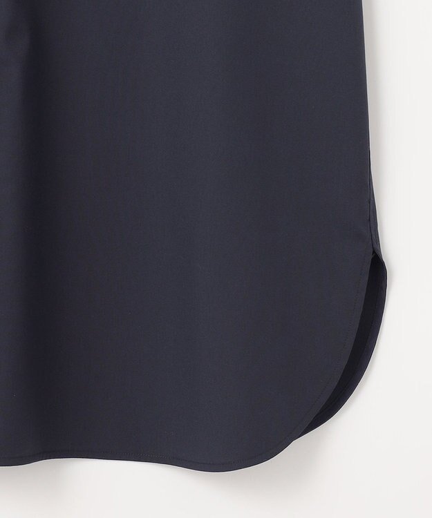 #Newans 【ANSWER for 骨格ストレート】バンドカラーシャツワンピース ネイビー系