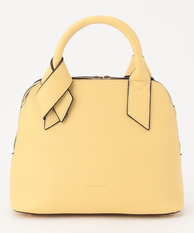 LA BAGAGERIE 【maison vert】 【超軽量/多収納】リボンハンドル2WAYバッグ イエロー