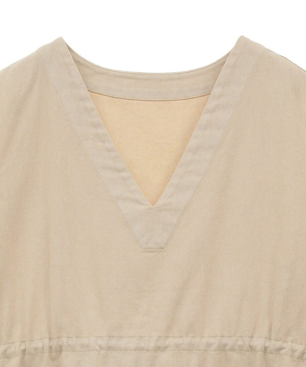 Green Parks ピグメントドロストベスト Light Beige