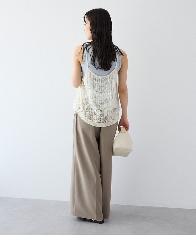 CRAFT STANDARD BOUTIQUE ノットヤーン透かしビスチェ Off White