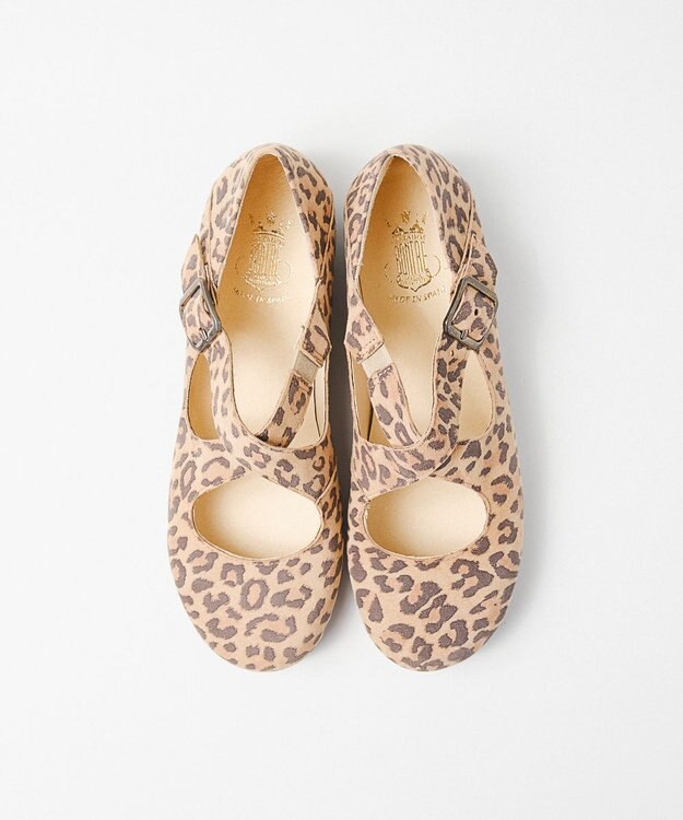 BONTRE 【BONTRE/ボントレ】スエードクロスバブーシュ/50303-VA レオパード