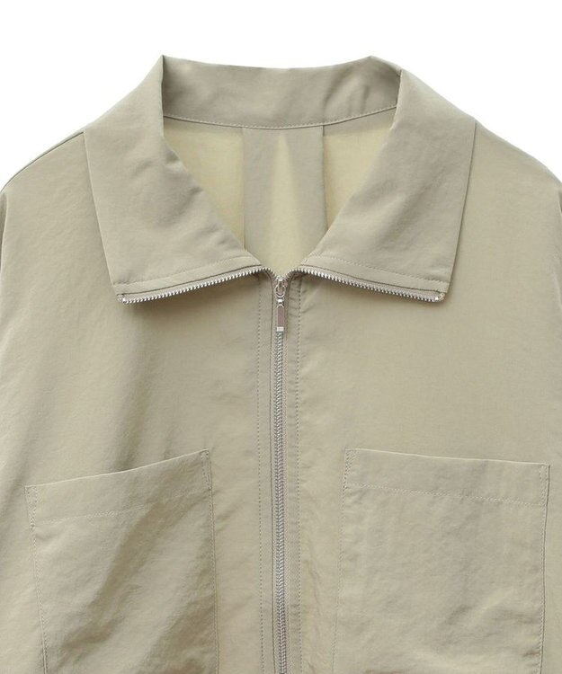 Green Parks ライトＺＩＰシャツブルゾン Olive