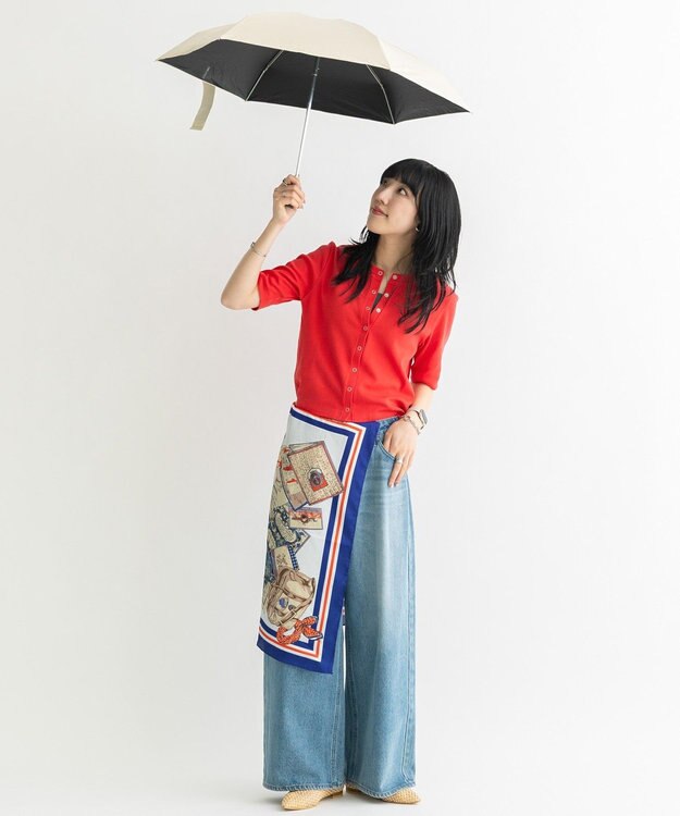 AMERICAN HOLIC 【AH×Wpc.】ポーチ付き折りたたみ傘 Beige